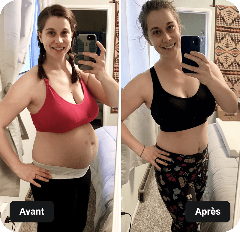 Pre & Post Natal Barre Blend results before and after