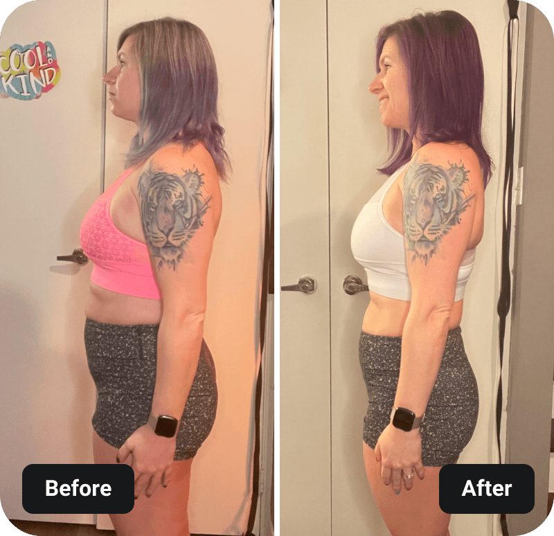 4 Week Gut Protocol Before and After