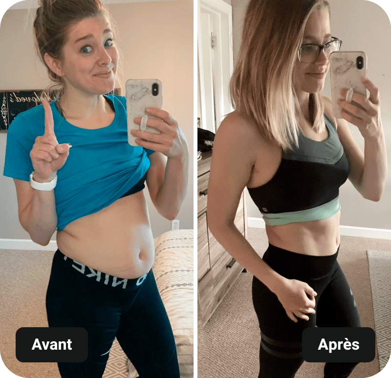 Pre & Post Natal Barre Blend results before and after