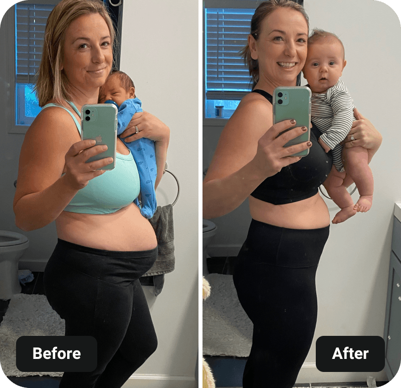 Pre & Post Natal Barre Blend results before and after