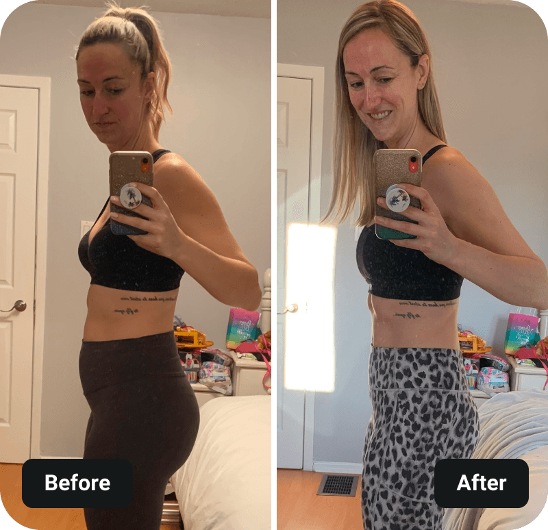 4 Week Gut Protocol Before and After