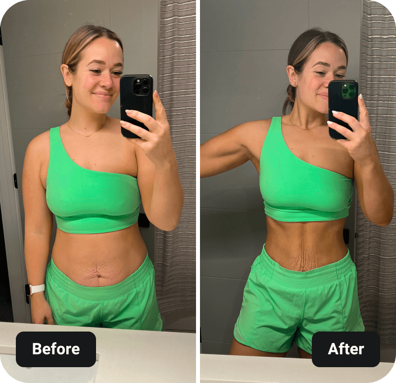 BODi Lava results before and after